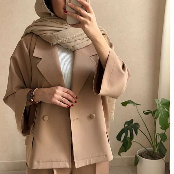 تصویر 2 از قیمت خرید کت و شلوار یقه انگلیسی زنانه  با فروش عمده